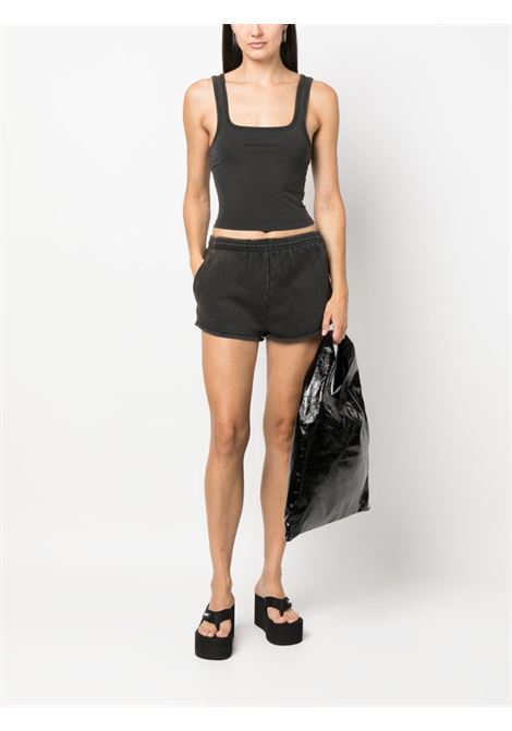 Washed black elasticated-waist shorts Entire Studios - unisex ENTIRE STUDIOS | ES2250WB